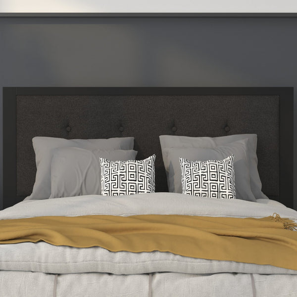 English Elm Bristol Metal Tufted Upholstered Full-Size Headboard - Elegant Design for Timeless Bedroom Style Black In Stock. Usually ships in 24 - 48 business hours HG-HB1725-F-BK-GG