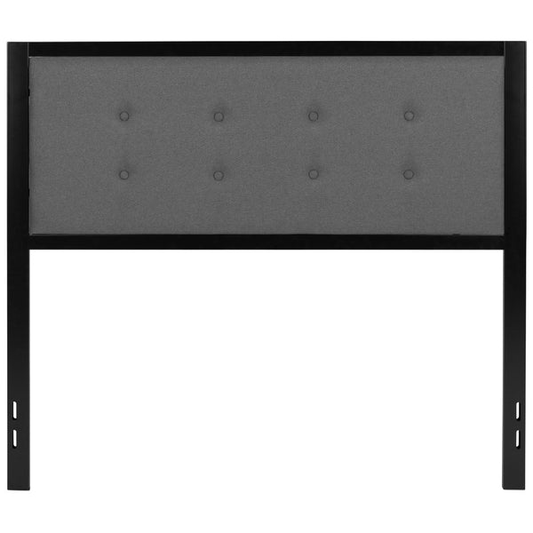English Elm Bristol Metal Tufted Upholstered Full-Size Headboard - Elegant Design for Timeless Bedroom Style Dark Gray In Stock. Usually ships in 24 - 48 business hours HG-HB1725-F-DG-GG