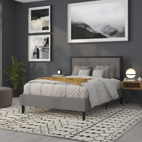 English Elm Bristol Metal Tufted Upholstered Full-Size Headboard - Elegant Design for Timeless Bedroom Style Dark Gray In Stock. Usually ships in 24 - 48 business hours HG-HB1725-F-DG-GG