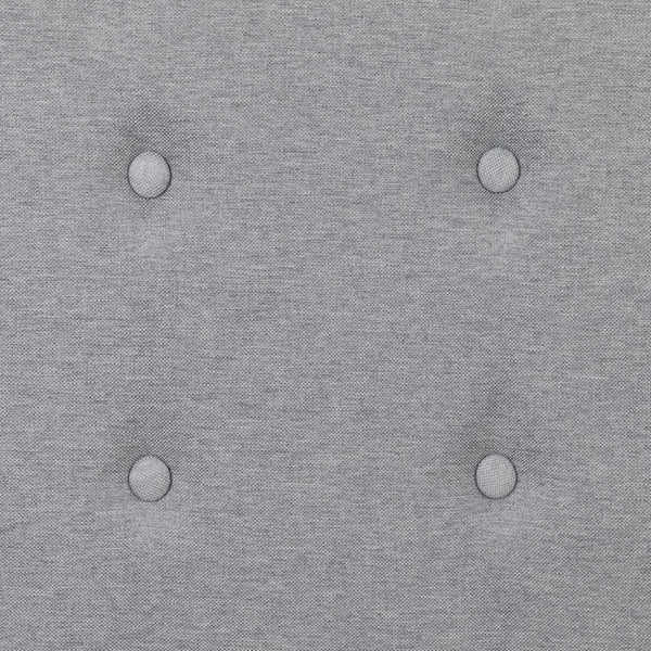 English Elm Bristol Metal Tufted Upholstered Full-Size Headboard - Elegant Design for Timeless Bedroom Style Light Gray HG-HB1725-F-LG-GG