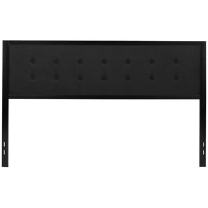 English Elm Bristol Metal Tufted Upholstered Full-Size Headboard - Elegant Design for Timeless Bedroom Style Black In Stock. Usually ships in 24 - 48 business hours HG-HB1725-K-BK-GG