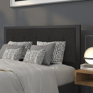 English Elm Bristol Metal Tufted Upholstered Full-Size Headboard - Elegant Design for Timeless Bedroom Style Black In Stock. Usually ships in 24 - 48 business hours HG-HB1725-Q-BK-GG