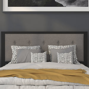 English Elm Bristol Metal Tufted Upholstered Full-Size Headboard - Elegant Design for Timeless Bedroom Style Dark Gray In Stock. Usually ships in 24 - 48 business hours HG-HB1725-Q-DG-GG