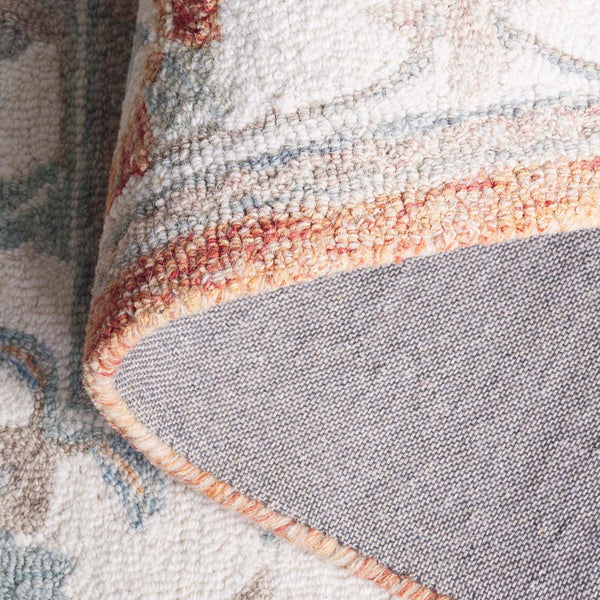 Safavieh Heritage Hand-Tufted 5X8 Wool-Cotton Rug In Rust Ivory — Low-Profile, Durable, Timeless Warmth And Texture HG125P-5