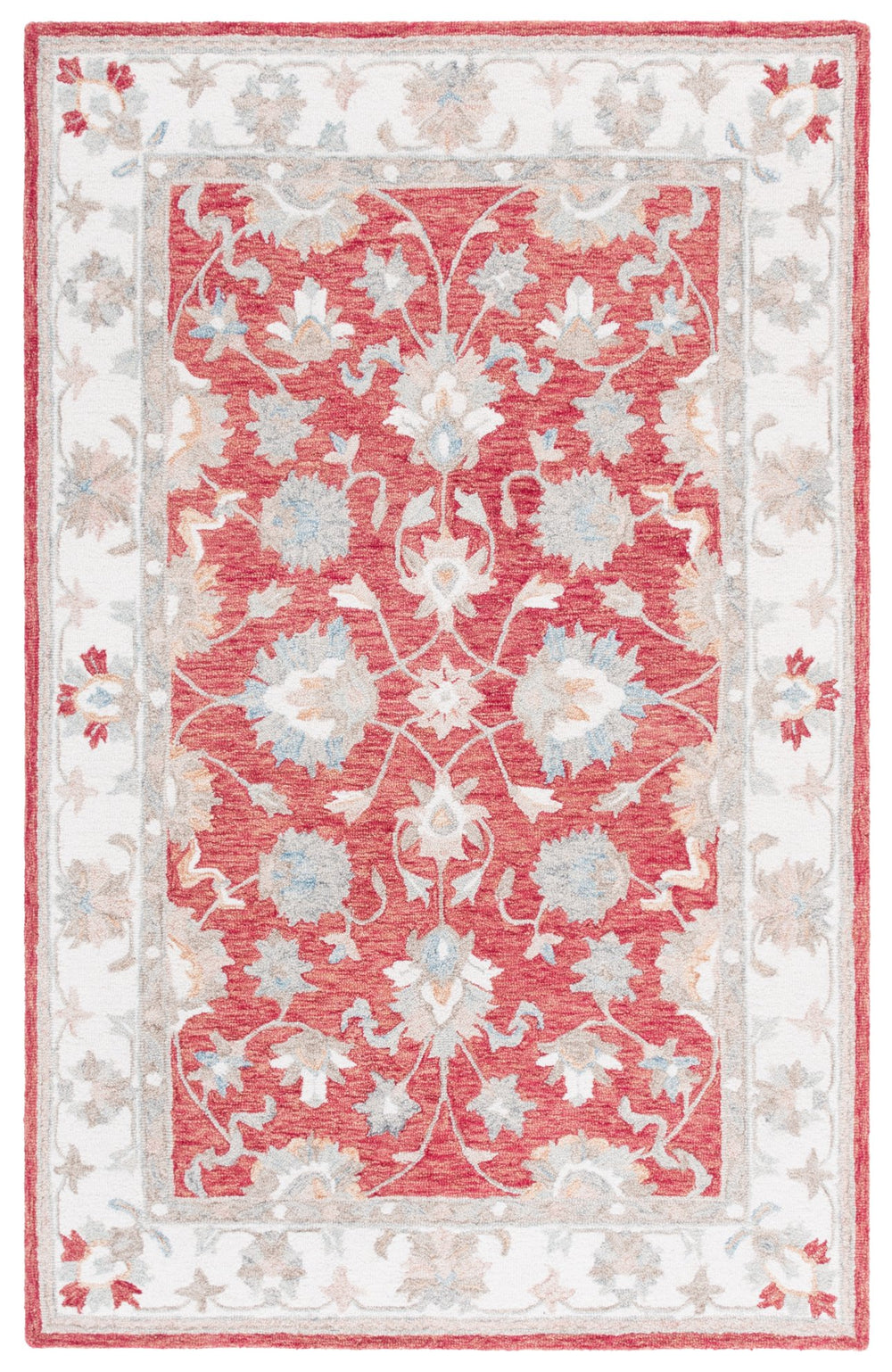 Safavieh Heritage Hand-tufted Area Rug - Elegant Traditional Design For Cozy Home Decor And Comfort Green ,Ivory 80% Wool,20% Cotton Hg125y-8