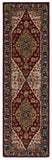 Safavieh Heritage 225 Hand Tufted  Rug Red / Ivory 4' x 6'