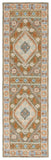 Safavieh Heritage 226 Hand Tufted  Rug Ivory / Light Blue 4' x 6'