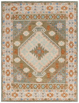 Safavieh Heritage 226 Hand Tufted  Rug Ivory / Light Blue 8' x 10'