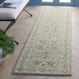 Safavieh Heritage 227 Hand Tufted  Rug Green / Ivory 4' x 6'