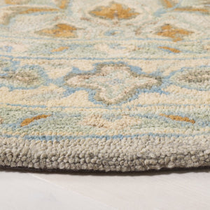 Safavieh Heritage 227 Hand Tufted  Rug Green / Ivory 6' x 6' Round