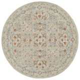 Safavieh Heritage 227 Hand Tufted  Rug Green / Ivory 6' x 6' Round