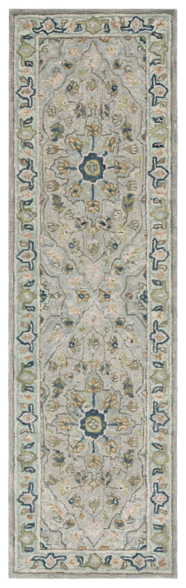 Safavieh Heritage 228 Hand Tufted  Rug Ivory / Blue 4' x 6'