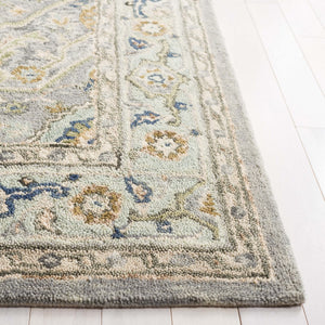 Safavieh Heritage 228 Hand Tufted  Rug Ivory / Blue 5' x 8'