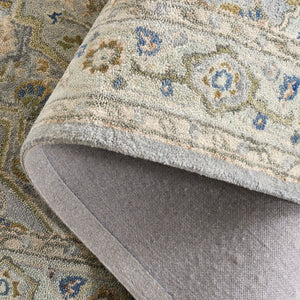 Safavieh Heritage 228 Hand Tufted  Rug Ivory / Blue 5' x 8'