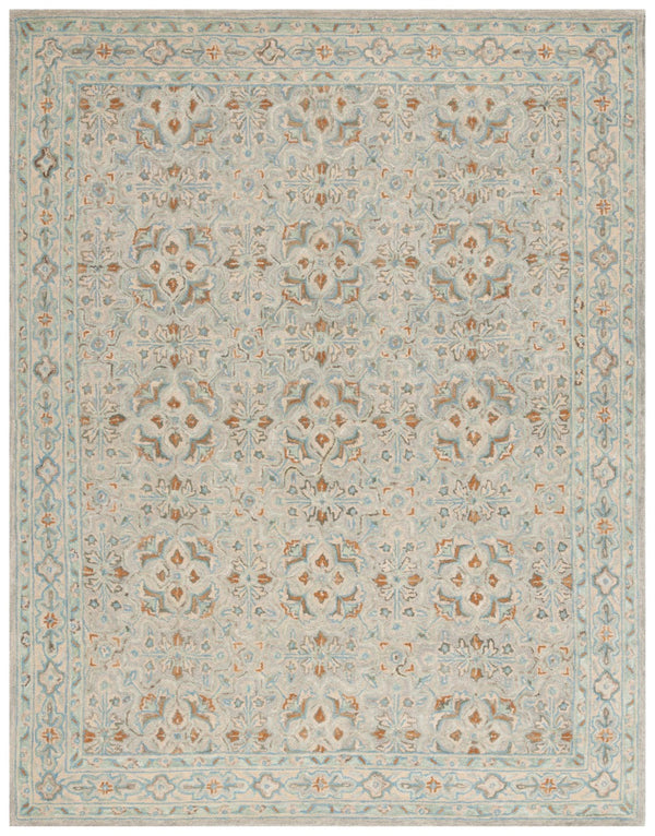 Safavieh Heritage 228 Hand Tufted  Rug Ivory / Blue 8' x 10'