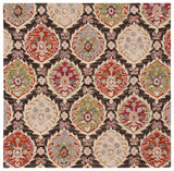 Safavieh Heritage 230 Hand Tufted  Rug Red / Green 6' x 6' Square