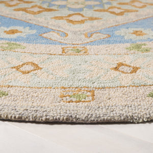 Safavieh Heritage 231 Hand Tufted  Rug Green / Ivory 6' x 6' Round