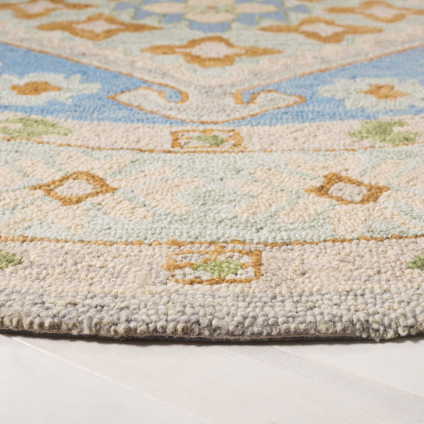 Safavieh Heritage 231 Hand Tufted  Rug Green / Ivory 6' x 6' Round