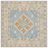Safavieh Heritage 231 Hand Tufted  Rug Green / Ivory 6' x 6' Square