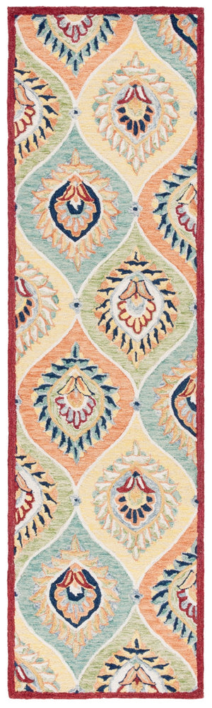 Safavieh Heritage 358 Tufted Traditional Rug Green / Rust 6' x 6' Square