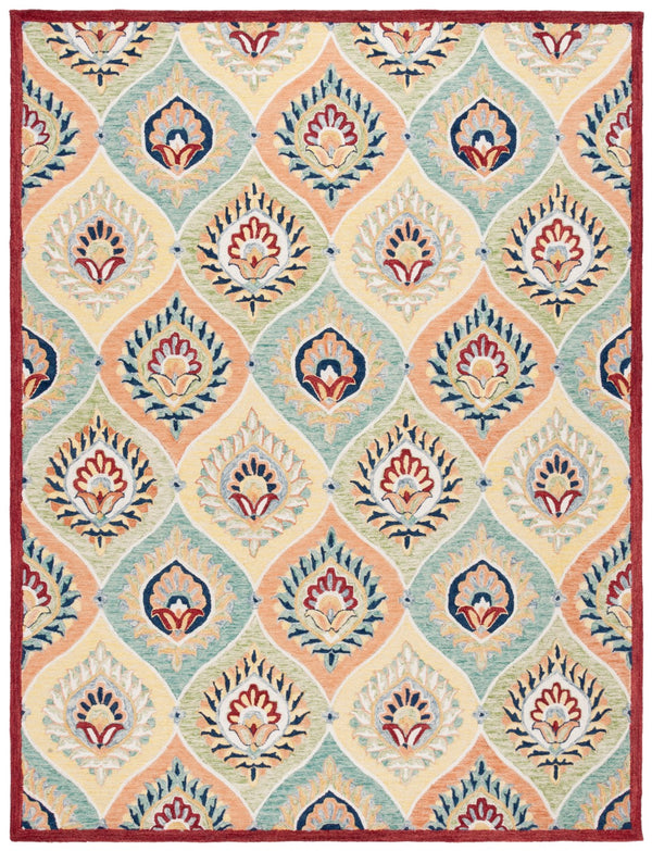 Safavieh Heritage 358 Tufted Traditional Rug Green / Rust 8' x 10'