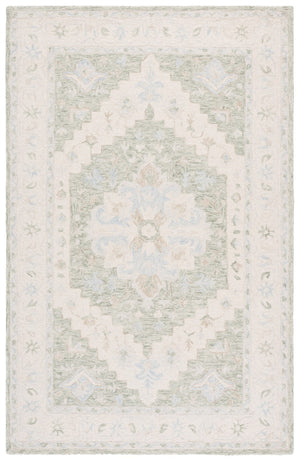 Safavieh Heritage Hand-tufted Wool Area Rug - Elegant Traditional Design For A Serene Home Atmosphere Light Green ,Beige Wool Pile Hg525y-6