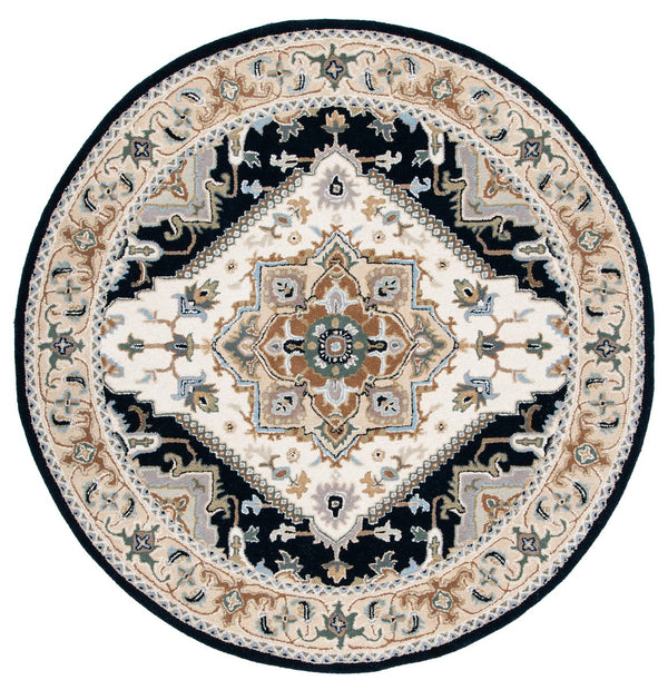Safavieh Heritage 625 Hand Tufted  Rug Beige / Navy 11' x 15'