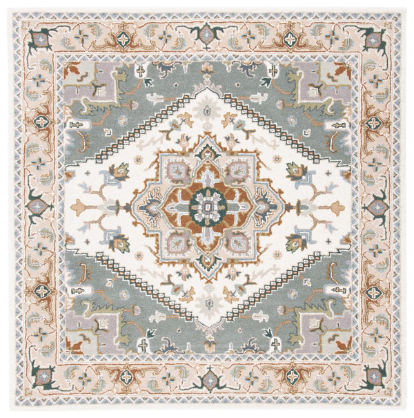 Safavieh Heritage 625 Hand Tufted Traditional Rug Ivory / Light Blue 2'-3" x 4' RECTANGLE