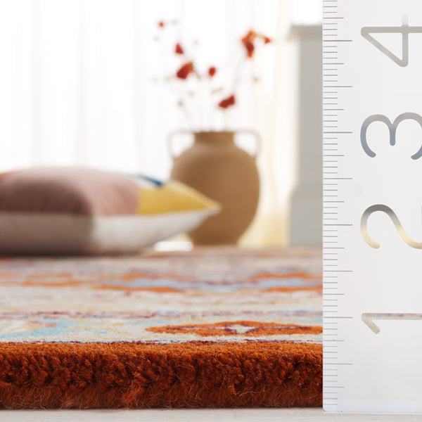 Safavieh Heritage 625 HG625 Hand Tufted Traditional Rug Red / Blue HG625R-6R