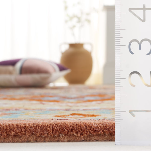 Safavieh Heritage 625 Hand Tufted Traditional Rug Red / Pink 8' x 10'