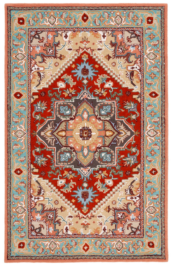 Safavieh Heritage 625 Hand Tufted Traditional Rug Red / Pink 8' x 10'