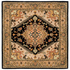 Safavieh Heritage 625 Hand Tufted  Rug Black / Gold HG625Z-6OV