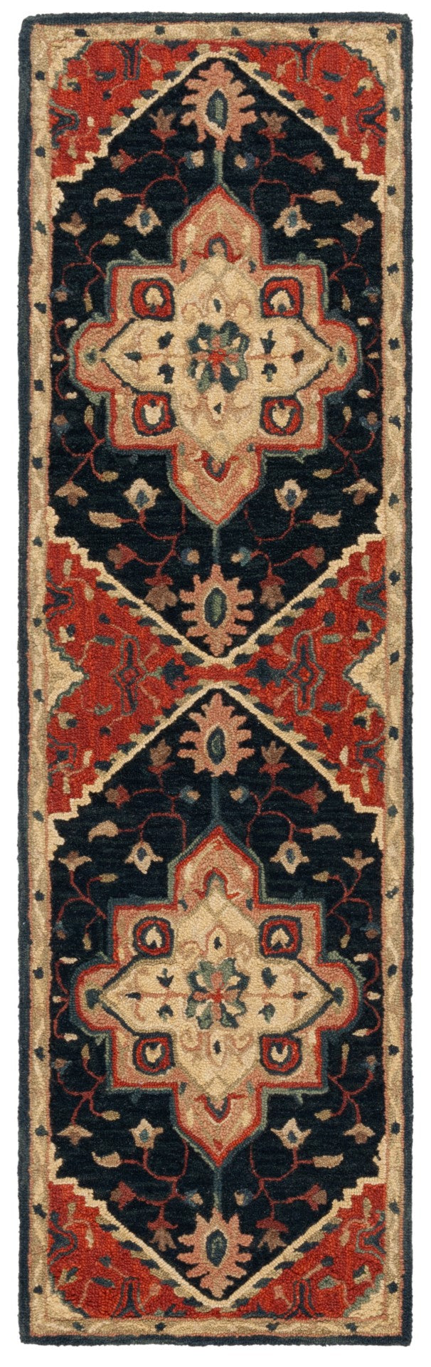 Safavieh Heritage 929 HG929 Hand Tufted Traditional Rug Navy / Red HG929N-8