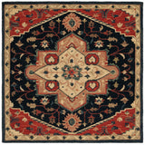 Safavieh Heritage 929 HG929 Hand Tufted Traditional Rug Navy / Red HG929N-6SQ