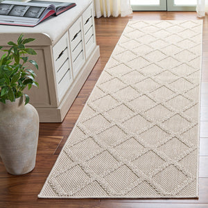 Safavieh Highland Light Beige Ivory Area Rug — Low-Profile Geometric Power-Loomed Turkey 8X10 Durable Elegance 9'-0" x 12'-0" HGL950B-9