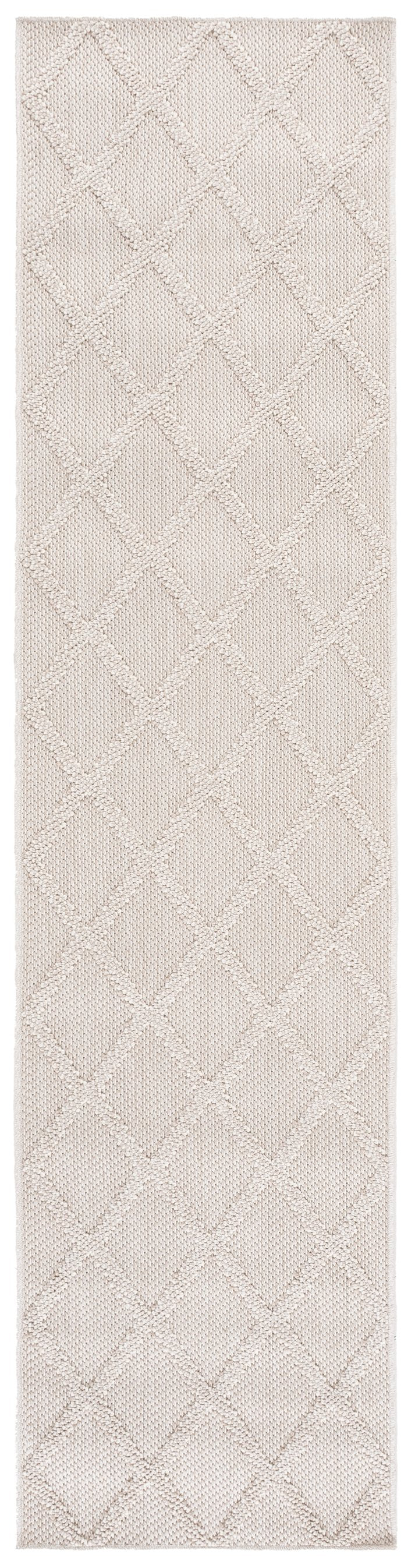 Safavieh Highland Round Light Beige Ivory Area Rug — Turkish Power-Loomed Contemporary Geometric Calm Elegance 6'-7" x 6'-7" HGL950B-7R