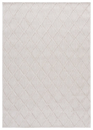 Safavieh Highland Round Light Beige Ivory Area Rug — Turkish Power-Loomed Contemporary Geometric Calm Elegance 6'-7" x 6'-7" HGL950B-7R