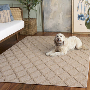 Safavieh Highland Modern Gold And Ivory Area Rug — Low-Profile Power-Loomed Turkish Runner For Durable Elegance 9'-0" x 12'-0" HGL950D-9