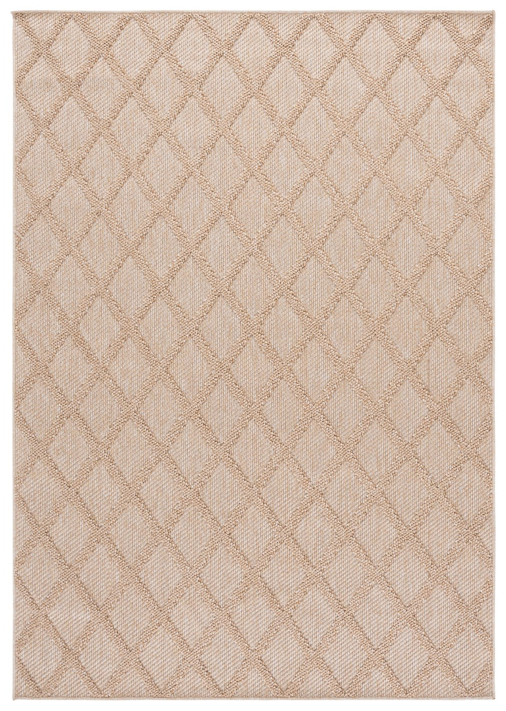 Safavieh Highland Modern Gold And Ivory Area Rug — Low-Profile Power-Loomed Turkish Runner For Durable Elegance 9'-0" x 12'-0" HGL950D-9