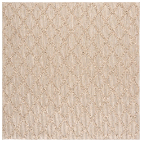 Safavieh Highland Gold And Ivory Geometric Rug — Low-Profile, Power-Loomed Turkish Construction, Stain-Resistant 5'-3" x 7'-6" HGL950D-5