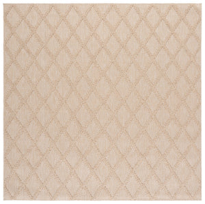 Safavieh Highland Modern Gold And Ivory Square Rug — Power‑Loomed In Turkey, Low‑Profile Durable Texture 6'-7" x 6'-7" HGL950D-7SQ