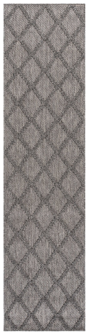 Safavieh Highland Charcoal & Grey Geometric Runner Rug — Low-Profile, Durable Power-Loomed Turkish Design For Hallways 2'-2" x 9'-0" HGL950H-29