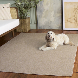 Safavieh Highland Rug In Gold And Ivory — Power-Loomed Turkish Square Area Rug With Low-Profile Durability And Texture 6'-7" x 6'-7" HGLP900D-7SQ