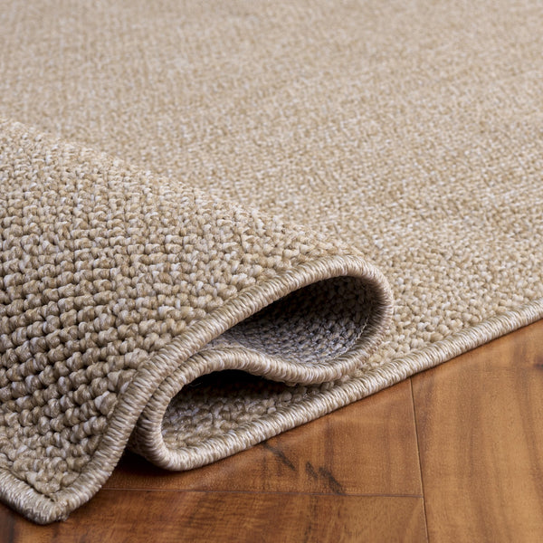 Safavieh Highland Rug In Gold And Ivory — Power-Loomed Turkish Square Area Rug With Low-Profile Durability And Texture 6'-7" x 6'-7" HGLP900D-7SQ