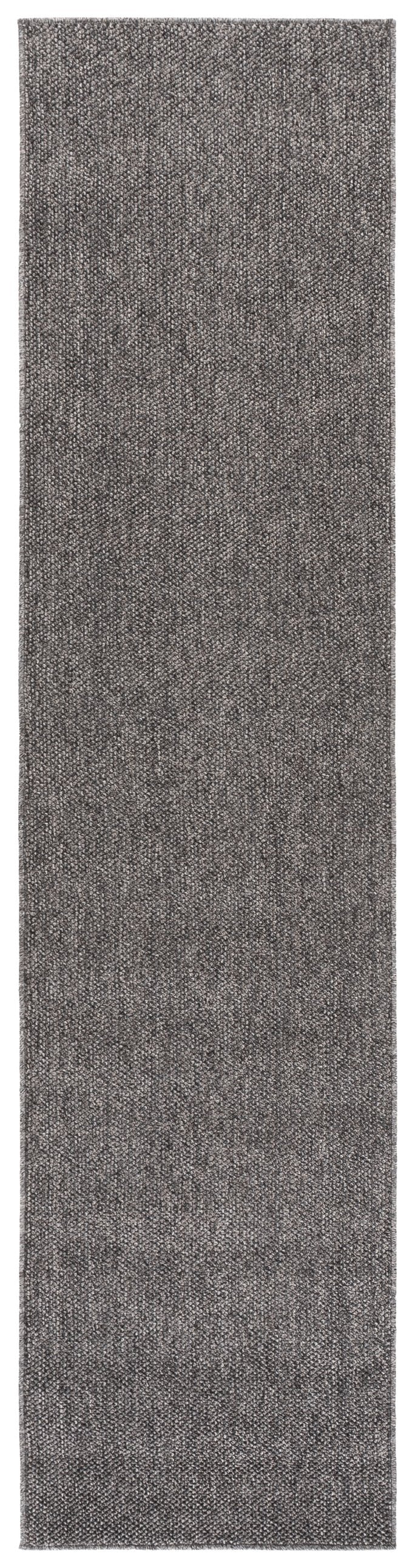 Safavieh Highland Modern Charcoal & Grey Low-Profile Area Rug — Power-Loomed Durability, Sleek 1/4" Pile For High-Traffic Spaces 4'-0" x 6'-0" HGLP900H-4
