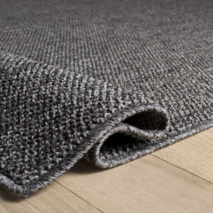 Safavieh Highland Low-Profile Charcoal & Grey Rug — Modern Power-Loomed Durability, Stain-Resistant, Versatile Placement 5'-3" x 7'-6" HGLP900H-5