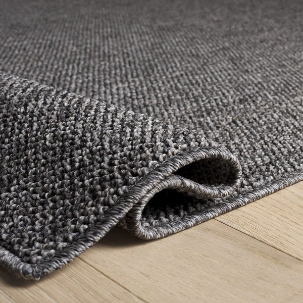 Safavieh Highland Low-Profile Charcoal & Grey Rug — Modern Power-Loomed Durability, Stain-Resistant, Versatile Placement 5'-3" x 7'-6" HGLP900H-5