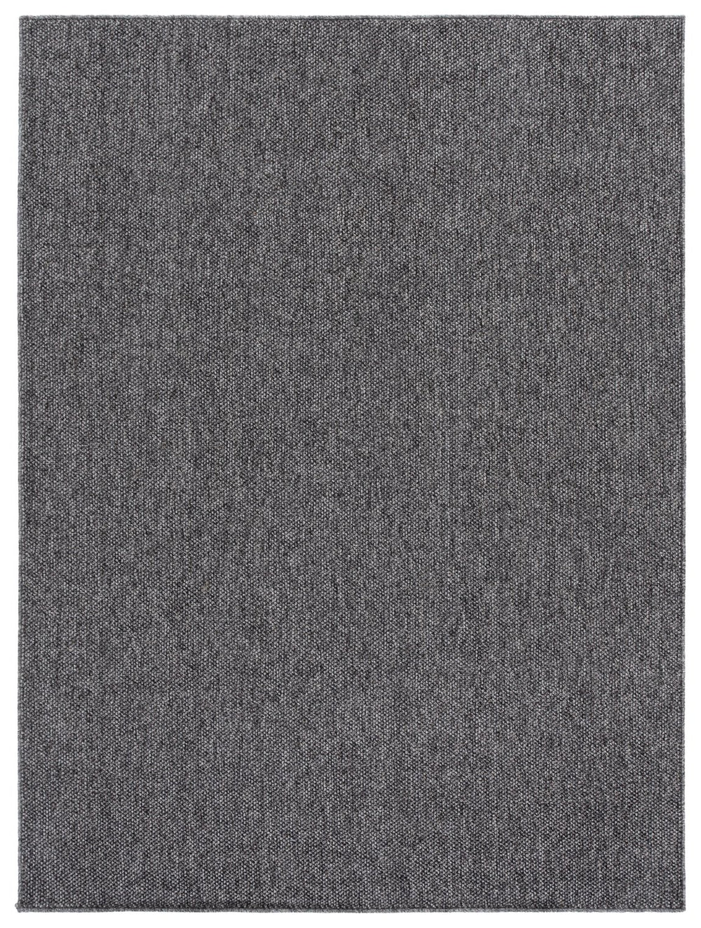 Safavieh Highland Modern Charcoal & Grey Low-Profile Area Rug — Power-Loomed Durability, Sleek 1/4" Pile For High-Traffic Spaces 4'-0" x 6'-0" HGLP900H-4