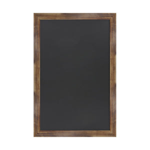 English Elm Canterbury Rustic Wall-Mount Magnetic Chalkboard Sign - Versatile Memo Board for Home & Business Torched Brown 24"W x 0.75"D x 36"H HGWA-3GD-CRE8-791315-GG