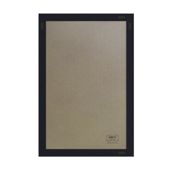 English Elm Canterbury Rustic Wall-Mount Magnetic Chalkboard Sign - Versatile Memo Board for Home & Business Black 24"W x 0.75"D x 36"H HGWA-4GD-CRE8-172315-GG